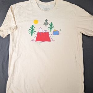 Cream Graphic Short Sleeve Tee